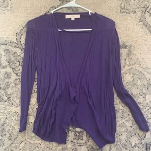 Loft Purple Cardigan